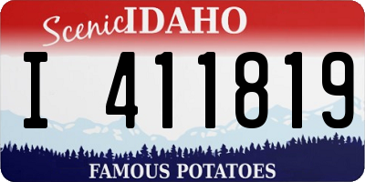 ID license plate I411819