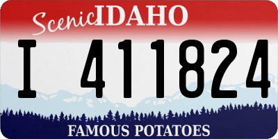 ID license plate I411824