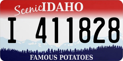 ID license plate I411828