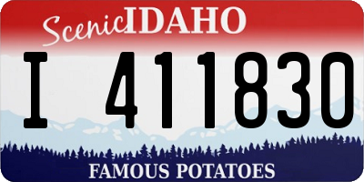 ID license plate I411830