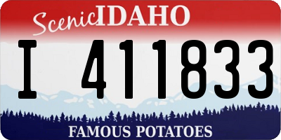 ID license plate I411833