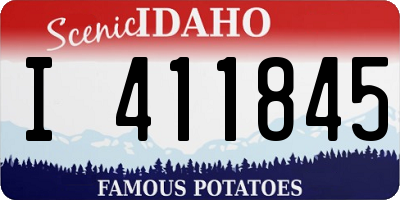 ID license plate I411845