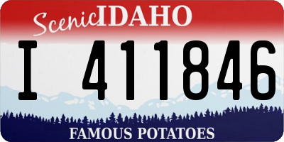 ID license plate I411846