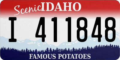 ID license plate I411848