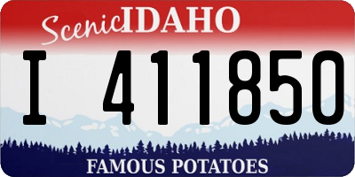ID license plate I411850