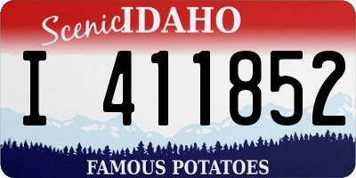 ID license plate I411852