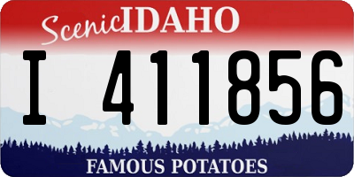 ID license plate I411856