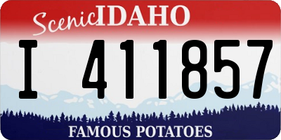 ID license plate I411857