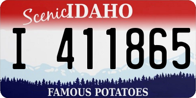 ID license plate I411865