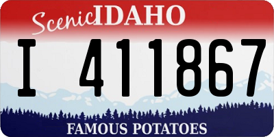 ID license plate I411867