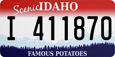 ID license plate I411870