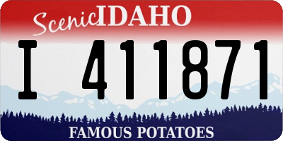 ID license plate I411871