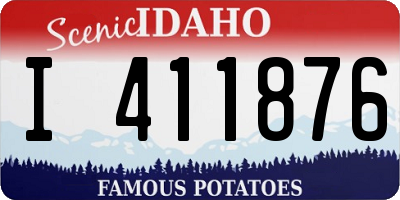 ID license plate I411876