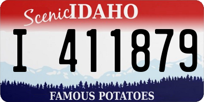 ID license plate I411879