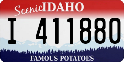 ID license plate I411880