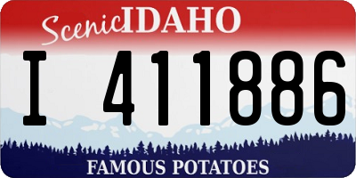 ID license plate I411886