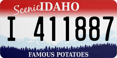 ID license plate I411887