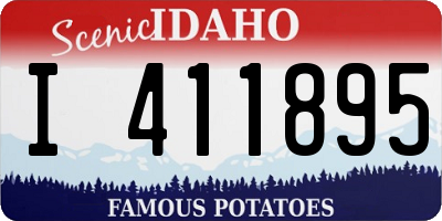 ID license plate I411895