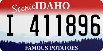 ID license plate I411896