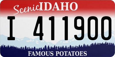 ID license plate I411900