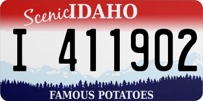 ID license plate I411902