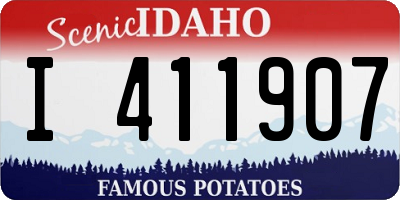 ID license plate I411907