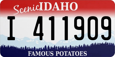 ID license plate I411909