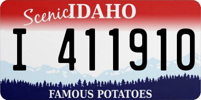 ID license plate I411910