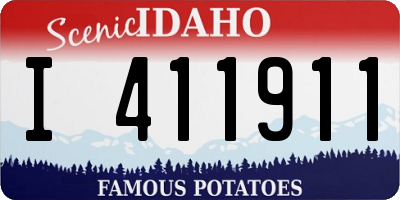 ID license plate I411911
