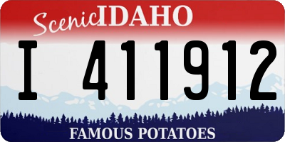 ID license plate I411912