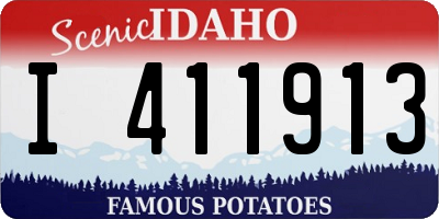 ID license plate I411913