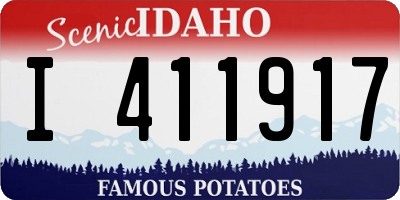 ID license plate I411917