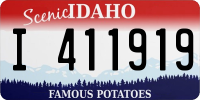 ID license plate I411919
