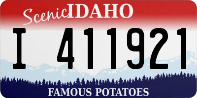 ID license plate I411921