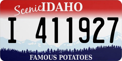 ID license plate I411927