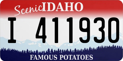 ID license plate I411930