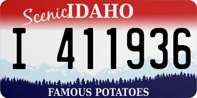ID license plate I411936