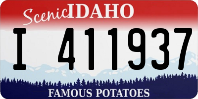 ID license plate I411937