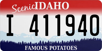 ID license plate I411940