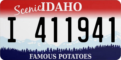ID license plate I411941
