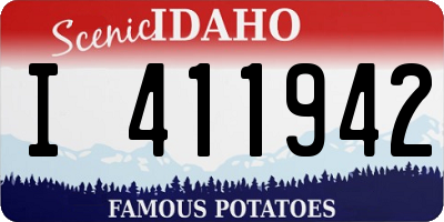 ID license plate I411942