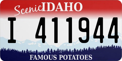 ID license plate I411944