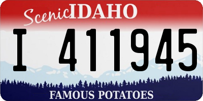 ID license plate I411945