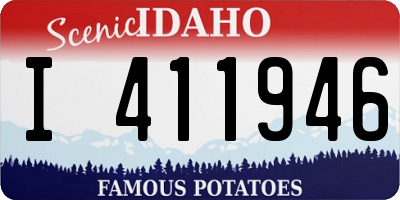 ID license plate I411946