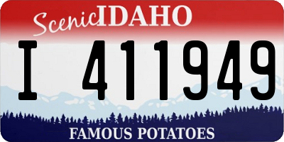 ID license plate I411949