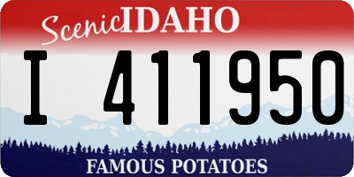 ID license plate I411950