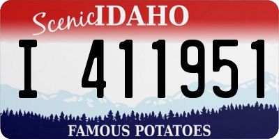 ID license plate I411951