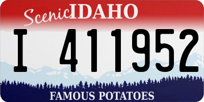 ID license plate I411952