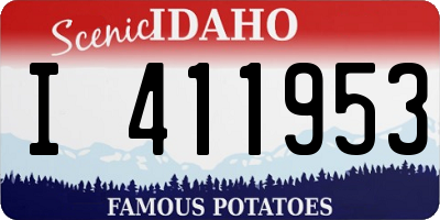 ID license plate I411953