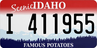 ID license plate I411955